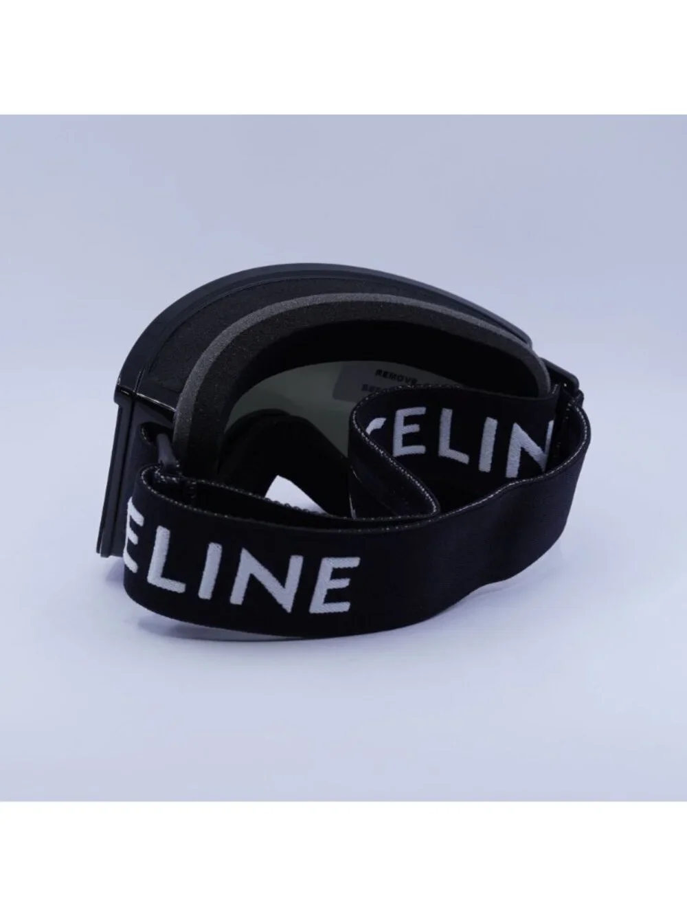 Celine CL40302U SKI MASK 01C Black Shield Frame, Grey Mirror Lenses